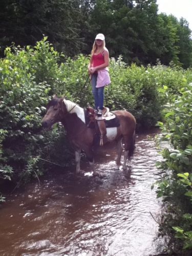 moi debout sur mon ponet Big Kyle en trail ya peur de rienn mais...
