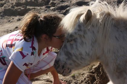 photo par Angel Ma fille et son premier cheval