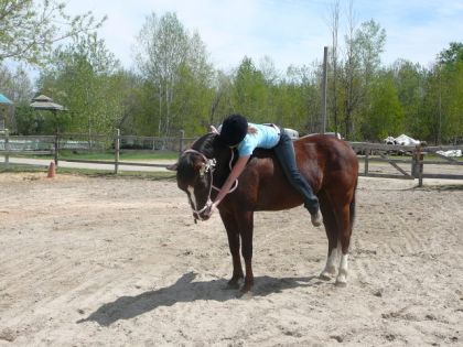 Moi&Jade p'tite ange bareback et au licol