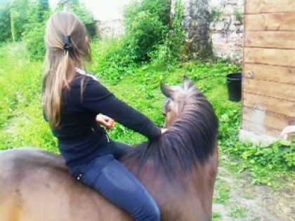 Mon poney <3 et moi 