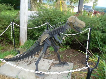 Sculpture de dinosaure