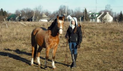 mon poney et moi :) 17 decembre :)