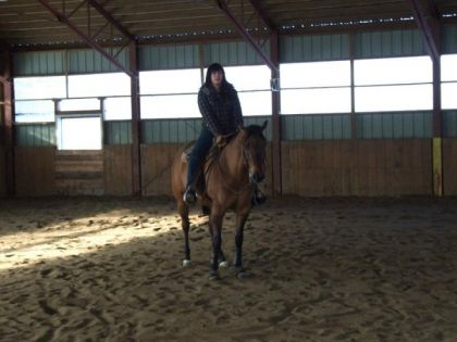 premiere fois que je monte en reining :) tres int&eacute;ressant comme...