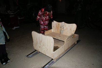 la petite sleigh pour ma fille et son poney