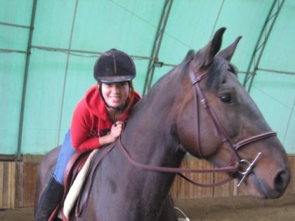 moi et une belle juments canadiens nommee LOULOU