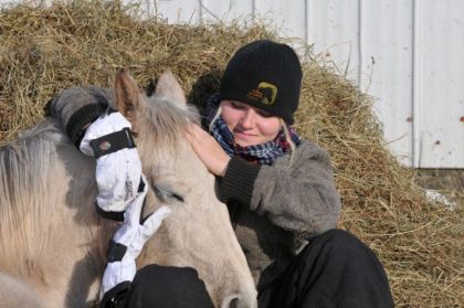 moi et ma petite pouliche matilda elle est tellement gentille  :)