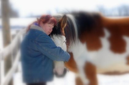 l'amour de sa vie , la belle jument a ma m&egrave;re ... ' Bella '
