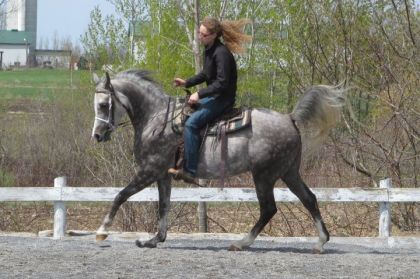 Moi et Ben au galop