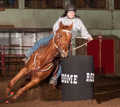 Moi et mon nouveau cheval au show de l'adg le 15 avril