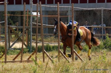 Sur ma jument à la compé de TREC à Champlain, 4 août 2012. :)...