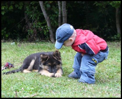 Kayla à 3 mois et mon garçon qui avait 2 ans!