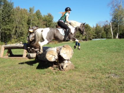 Moi et Minibelle en clinic à napierville :) un beau saut...