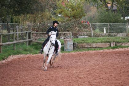 petite incurvation au galop avec susu ! j'ai eu du mal ! 