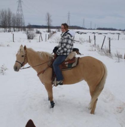 Moi et Sheina ds la Neige :)