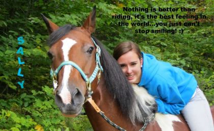 life is short so let's have fun!...I love horses so much! :)