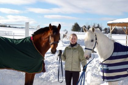 Mes deux stars!  Ellie et Kat!
