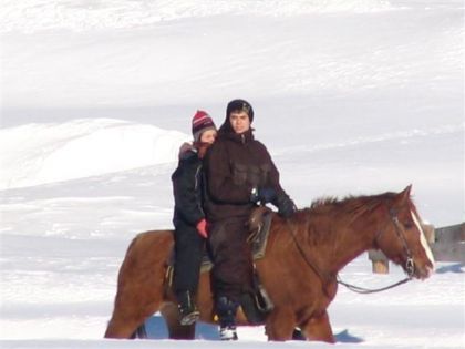 Moi et &Eacute;ric en double au loin sur Lady!