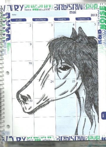 le dessin que mon amie a fais dans mon agenda j'le trouve juste...