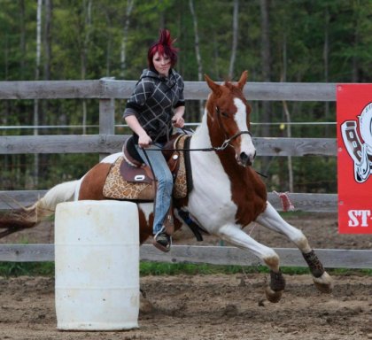 Magic et moi au gymkhana de st-cuthbert :)