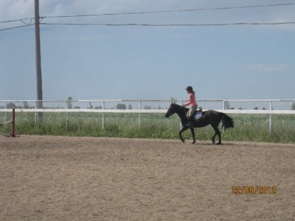 Beau Ptit Trot avec Romance du Centre équestre de Chambly