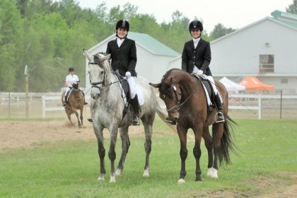 Genève et moi au CEB au concours national de dressage