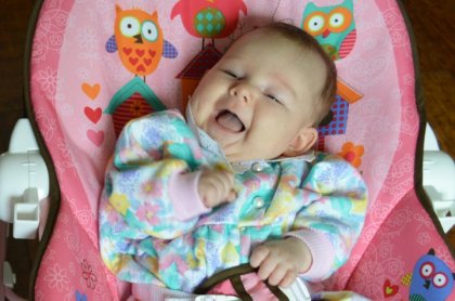 Ma petite puce de 3 mois, elle est tellement fine !