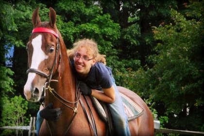 Mon cheval Percy et moi