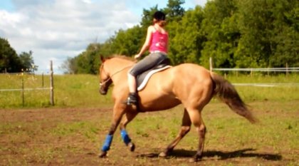 Petit galop dans ma cour!