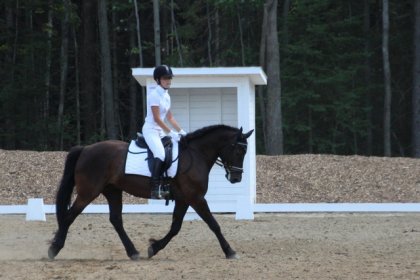 Sir Tornado et moi à notre premier concours :)