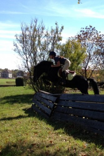 Bon...elle a vu le saut plus gros qu'en réalité... ! :) 