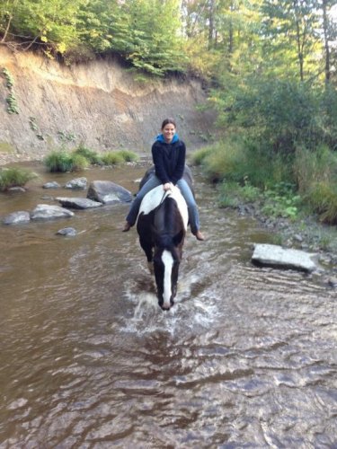 une rivière dans les trails! 