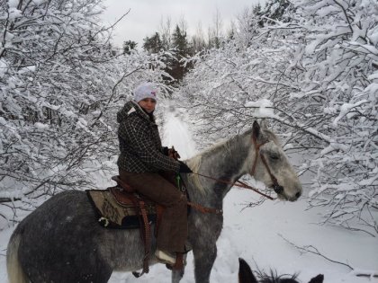 rando en hiver dans le nord du Québec