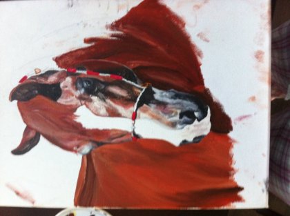 Peinture à l'huile ( pas encore terminée &#128521; )