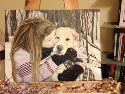 Tableau pour une amie!