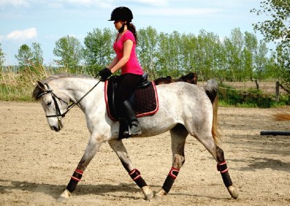 Ma belle fille et moi en dressage <3