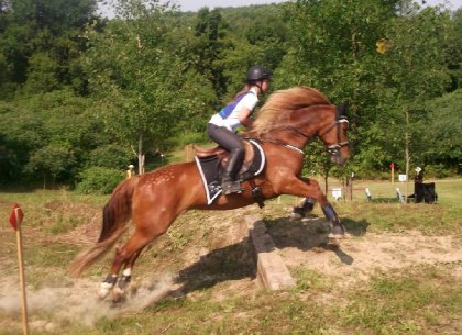 Sur ma jument au TREC de St-Jude, août 2014. Championnes de la...