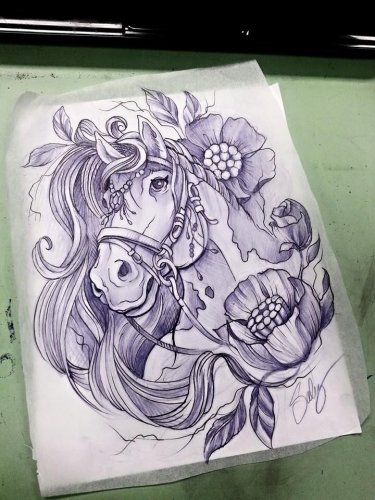 Le sketch de mon prochain tattoo :D 