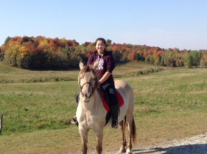 Why do I ride horses? "Because I look at my horse, and I see my...