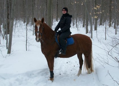 Une autre belle trail avec mon gros poney poilu! Mars 2015. :)