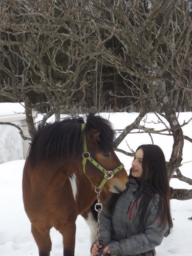 Avec le plus beau des ptit poney <33 
