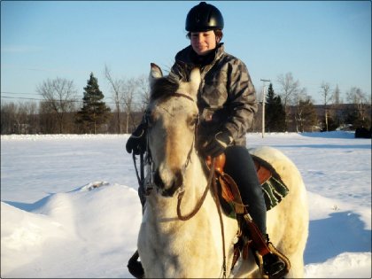 J'ai enfin monter Lady ! Je suis contente :)