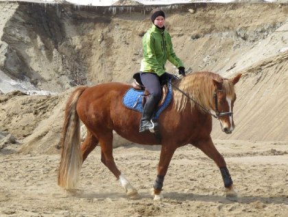 Quelle belle journée pour rider son gros poney poilu! 29 mars...