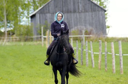 Ça fait du bien de remettre les fesses sur cette bebite là......