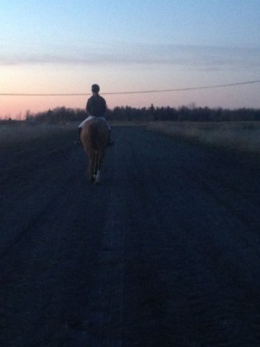 Moi et sheyenne au coucher de soleil