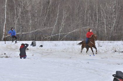 Compétition de Ski Joring