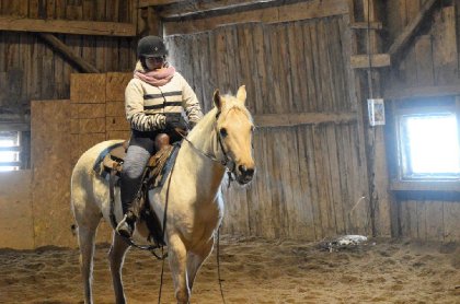 Retour en western depuis 5 ans avec la belle Jewel - hiver 2017