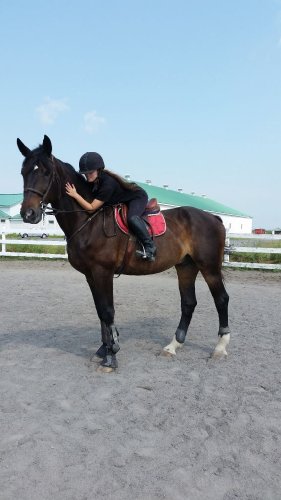 Mon grand garcons qui ce remet a l'entrainement apres son...