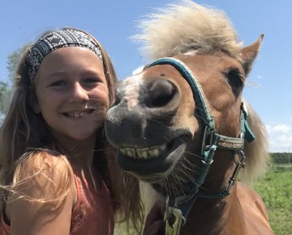 Ma fille et son poney 