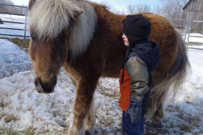 Mon petit troisième, Milo, et son poney Tucker 