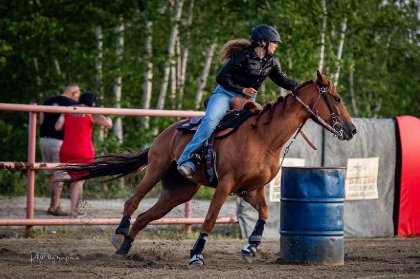 Course de baril avec Rosie